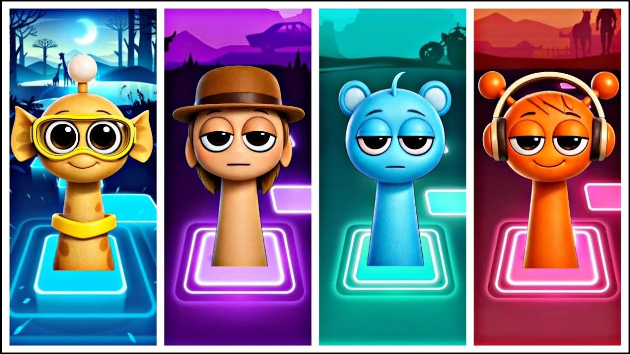 Tiles Hop - SPRUNKI incredibox - Coffin Dance 