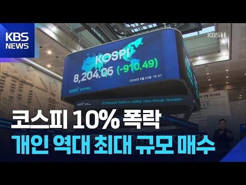 KOSPI anjlok 10%... terperosok hingga level 8.200 / KBS 23.06.2026