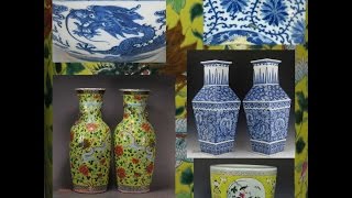 Download Lagu Antique Chinese Blue and White and Famille Jaune Porcelain MP3