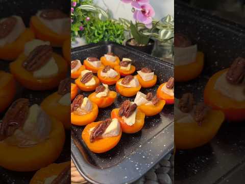 Закуска з абрикосів з сиром брі #food #cooking #простоісмачно #recipe #shorts #абрикос