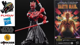 Flyguytoys Star Wars The Black Series Darth Maul 50Th Anniversary Excl Comic Action Figure Review