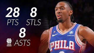 Tyrese Maxey 29 Pts 8 Stls 8 Asts Vs Pacers 2526 Season