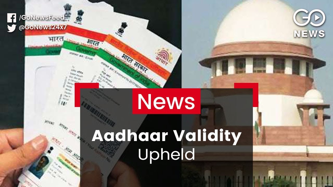 SC Upholds Aadhaar Validity - YouTube