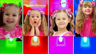 Roma and Diana 🆚️ Diana and Roma tiles hop edm Rush 🎮🎯 screenshot 3