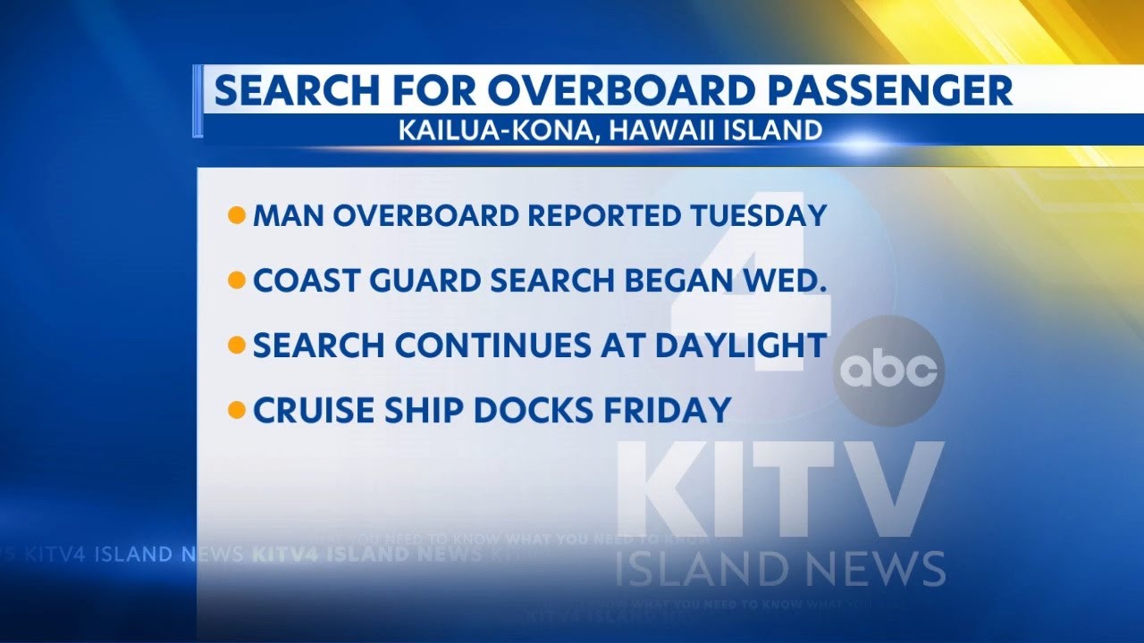 U.S. Coast Guard still searches for missing cruise ship passenger - YouTube