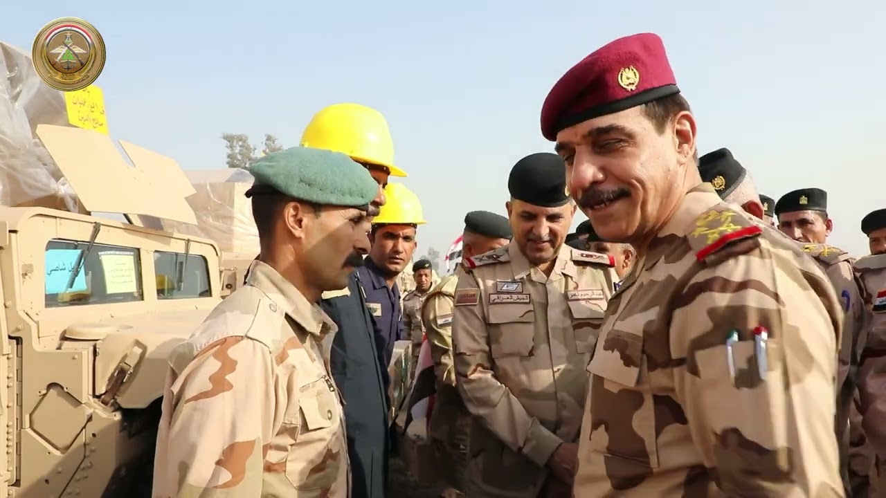 رئيس أركان الجيش يرعى حفل افتتاح حملة لتصليح العجلات في الفرقة المدرعة التاسعة