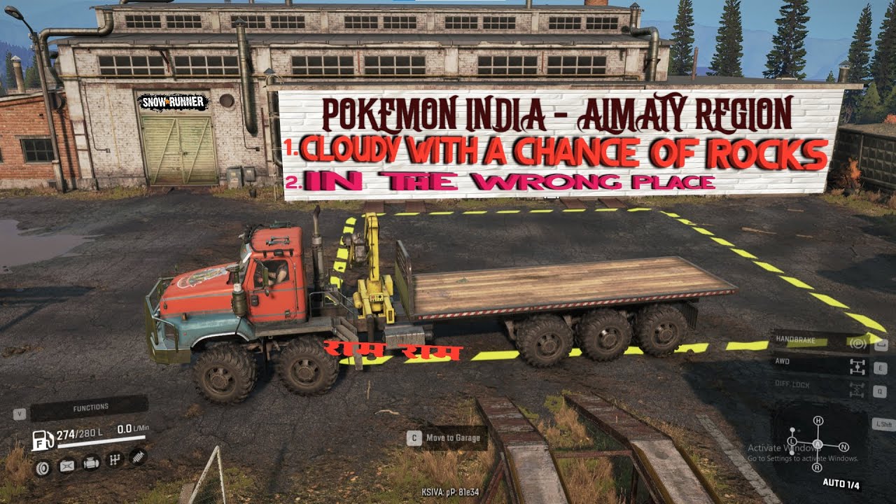 SNOW RUNNER ALMATY REGION P1 - CLOUDY WITH A CHANCE OF ROCKS & IN THE WRONG PLACE LIVE   