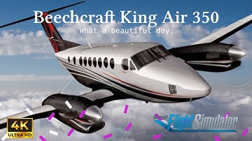 Beechcraft King Air 350 Test Flight in MSFS2020: Takeoff to Touchdown