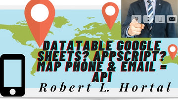 Datatable Reporting Using New Features Connected to Google Sheets App Script ( Part: 1) see below