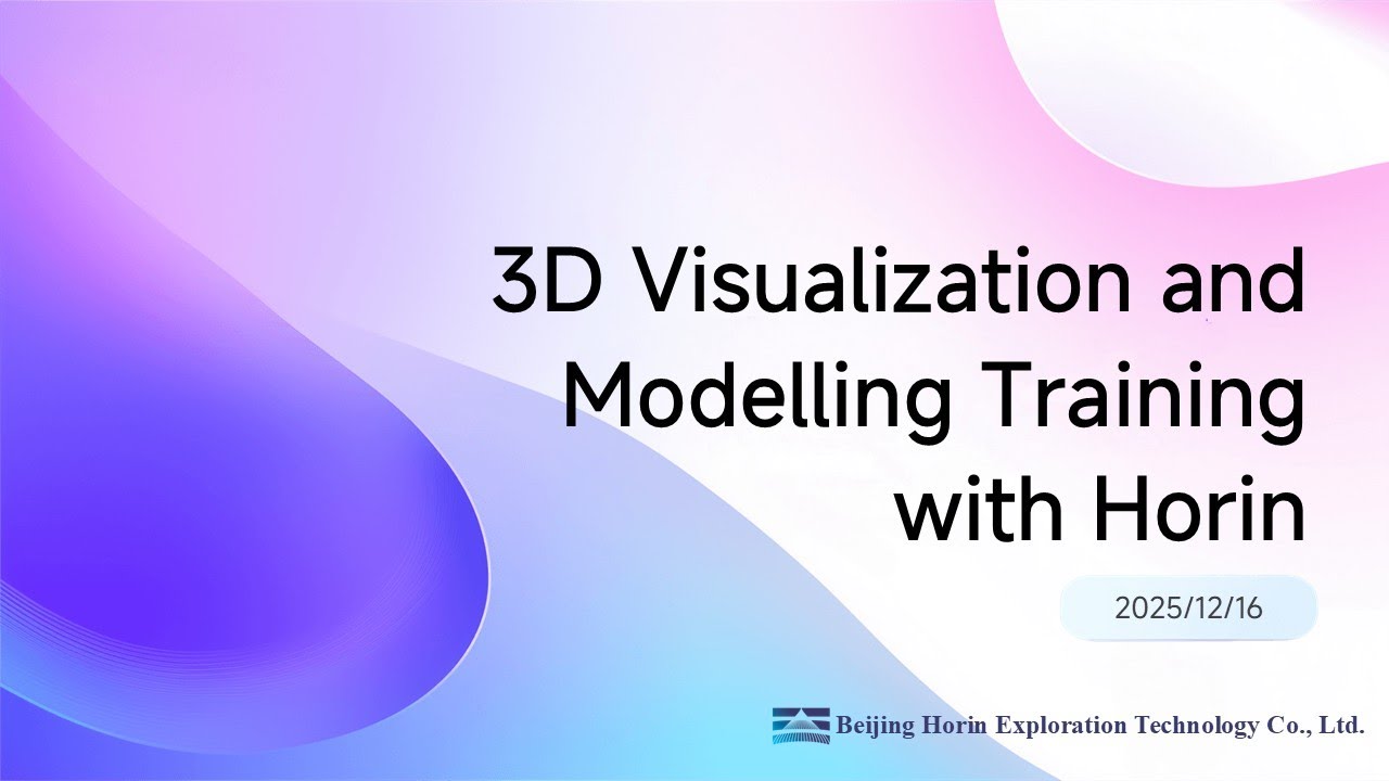 3D Geological Visualization & Modeling Training Session | Horin ...