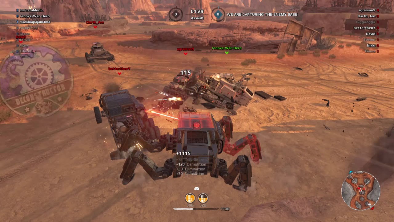 Crossout Imjustamedic 7 kill streak Double Reapers Spider