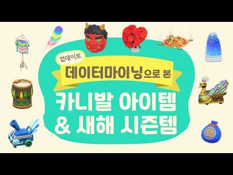 모동숲 카니발 업데이트, 데이터마이닝으로 미리보는 카니발 아이템! (+새해 시즌템)