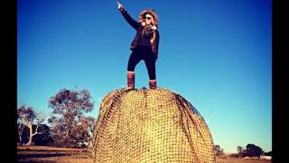 Horses eating from a 5x4 4cm Round Bale GutzBusta Slow Feed Hay Net (48ply) screenshot 2