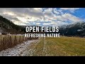 Virtual Run On Open Winter Fields | Nature Scenery | Trail Running Video For Treadmill