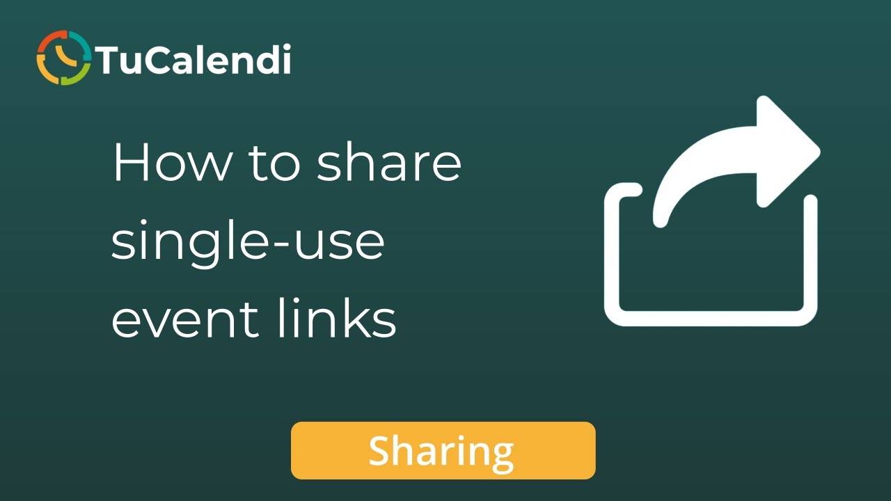 How to share single use event links - YouTube