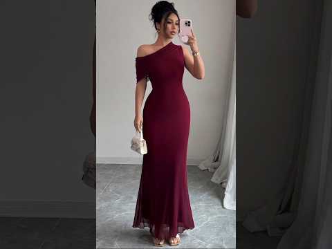 أجمل ٤ فساتين باللون الماروني بسعر رمزي متوفرة للطلب والتوصيل لجميع انحاء العالم