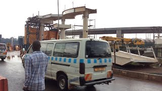 Kampala Flyover Project Progress: Construction Of Clocktower Pedestrian Overpass