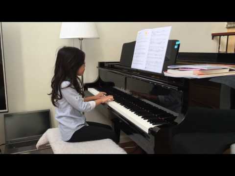 Piano Adventures 2B (피아노 어드벤쳐 4급): Sunburst Waltz (Raphaela Hong- 6 years old)