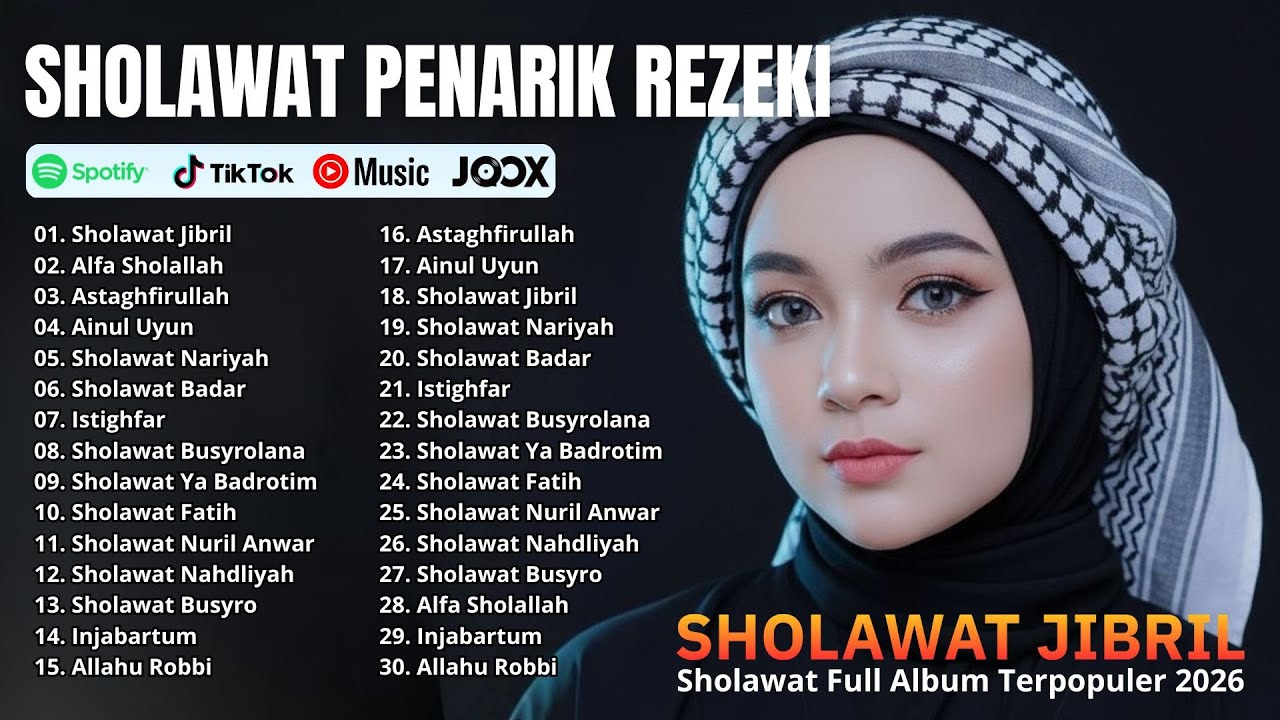 SHOLAWAT PENYEJUK HATI FULL ALBUM | Sholawat Jibril, Alfa Sholallah, Astaghfirullah | Viral 2026
