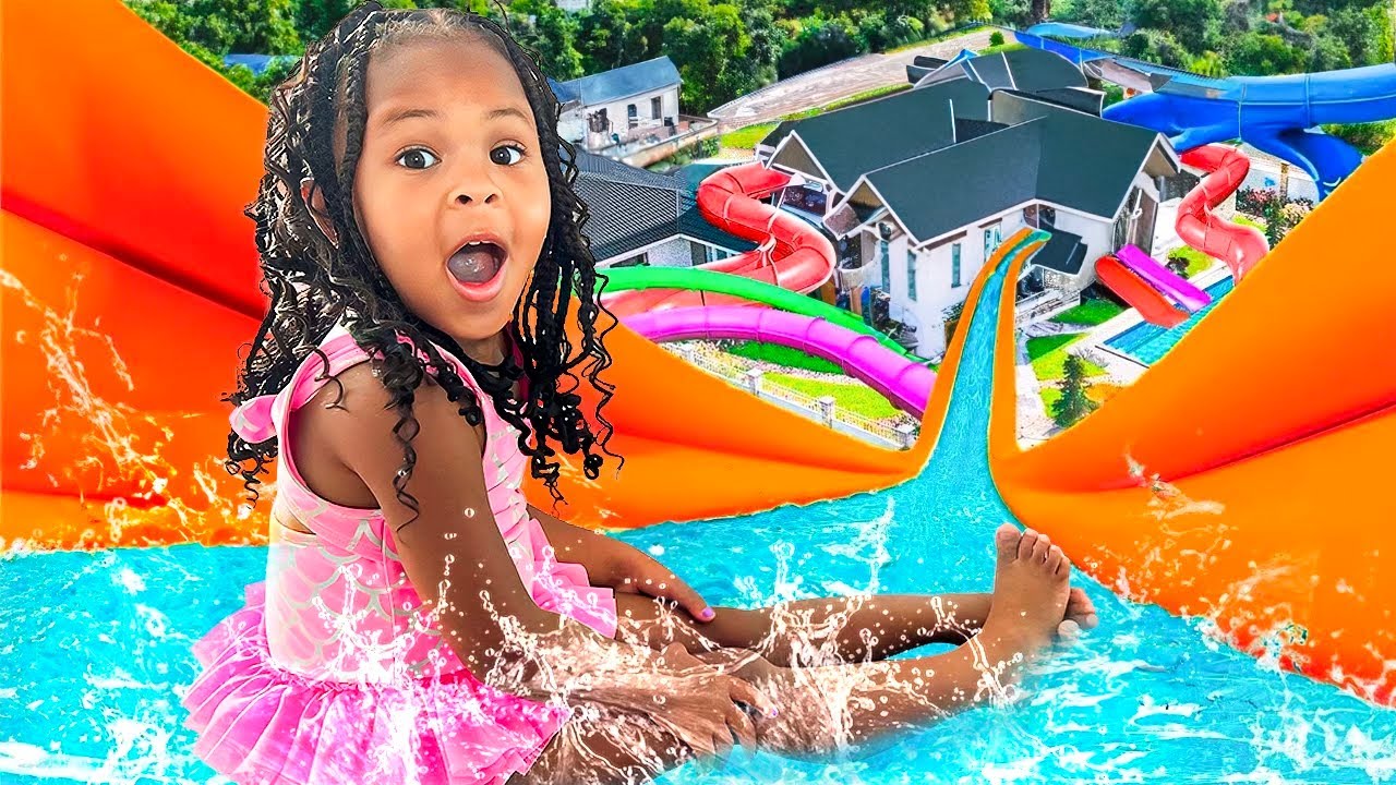 We Built a WATERPARK In Our House - YouTube