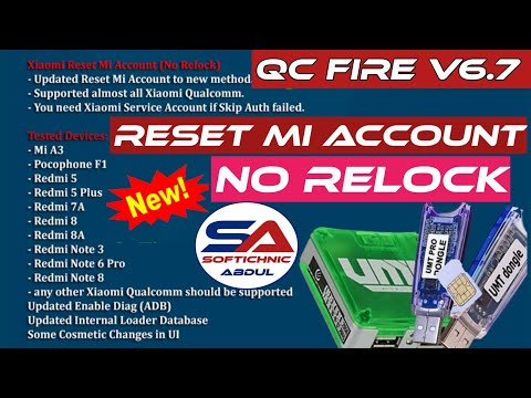 umt qcfire 6.7 update | mi account relock fix | mi autirelock solution by softichnic #shorts