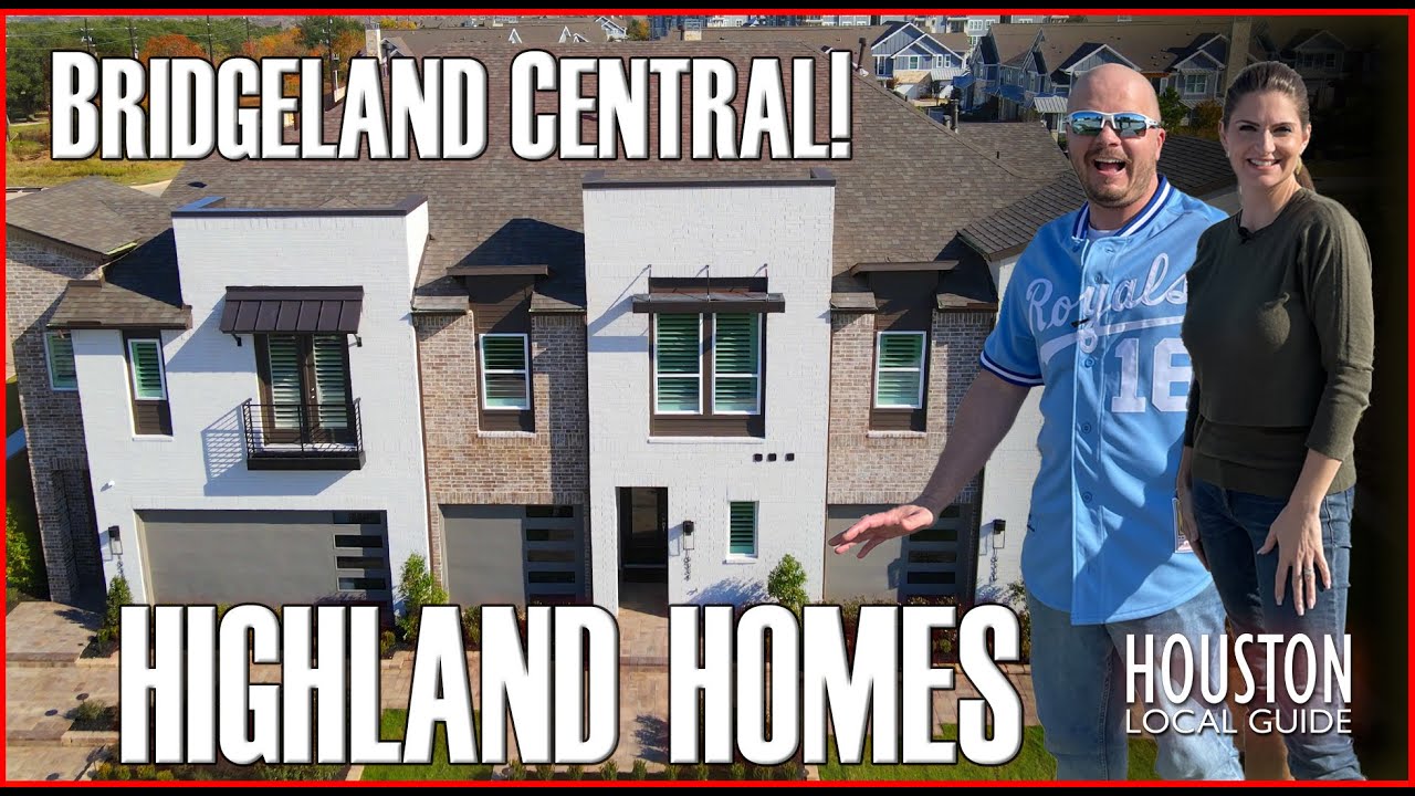 Bridgeland Central Cypress, TX Highland Homes Townhomes YouTube
