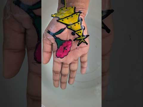 crimas tree 🌲 with flower 🌼 by floting pen drawing #shortvideo #viral