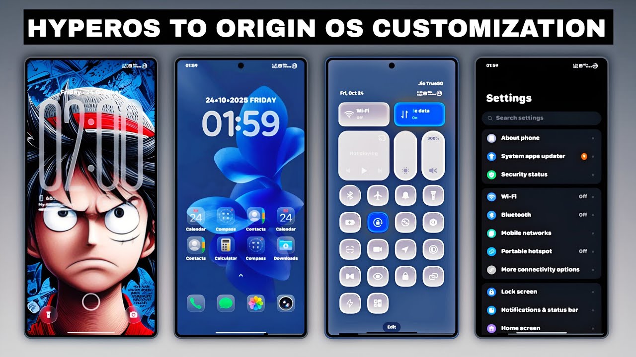 Hyperos Customization OriginOS 6 Complete Customization For Xiaomi HyperOS Device 🚀🤯 ...