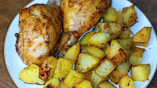 ПРОЩЕ НЕКУДА! Куриные Ножки с Картофелем в Духовке//  Chicken Legs with Potatoes in the Oven