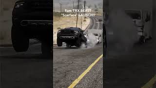 1500Hp Ram TRX WHEELIE LAUNCH!! #trx #ram #trackhawk #dodge  #hellcat #fastcar #hellcataddicts