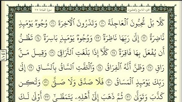 سورة القيامة مكررة 3 مرات الحذيفي