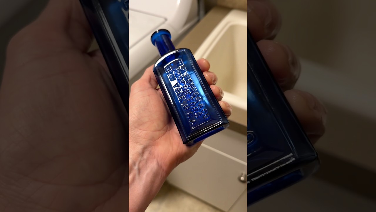 Bottle cleaning! Looks great when it is wet!  LOL