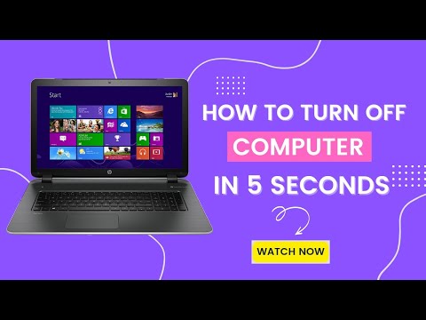How to Turn Off Computer in Just 5 Seconds | How To Shutdown Your Computer | Shutdown Shortcut