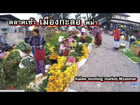 เที่ยวพม่า,เมืองกะลอ,ตลาดดอกไม้,พืชผักผลไม้พื้นเมือง,Kalaw morning market,Shan state ,Myanmar