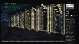 Fallout 4 Advanced Building Parthenon Part 6 LiveStream