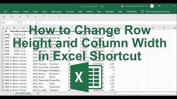【Excel职场必备技能免费学习】 Excel 快捷改变列宽和行高 | Excel | SQL | SAS | Python | Power BI | Tableau |R