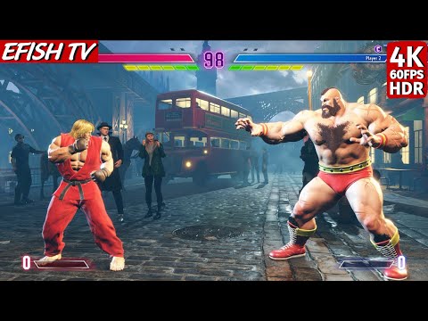 Ken vs Zangief (Hardest AI) - Street Fighter 6