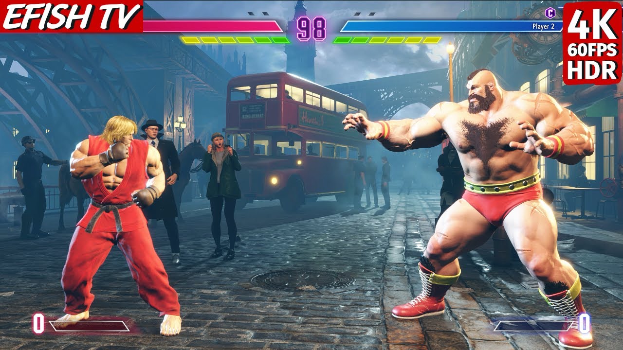 Ken vs Zangief (Hardest AI) - Street Fighter 6