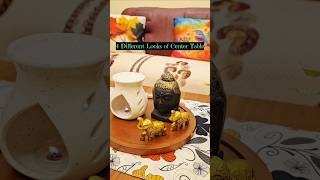 Center table decoration ideas🌸 4 different looks #ytshorts #decoration #livingroomdecor #viral