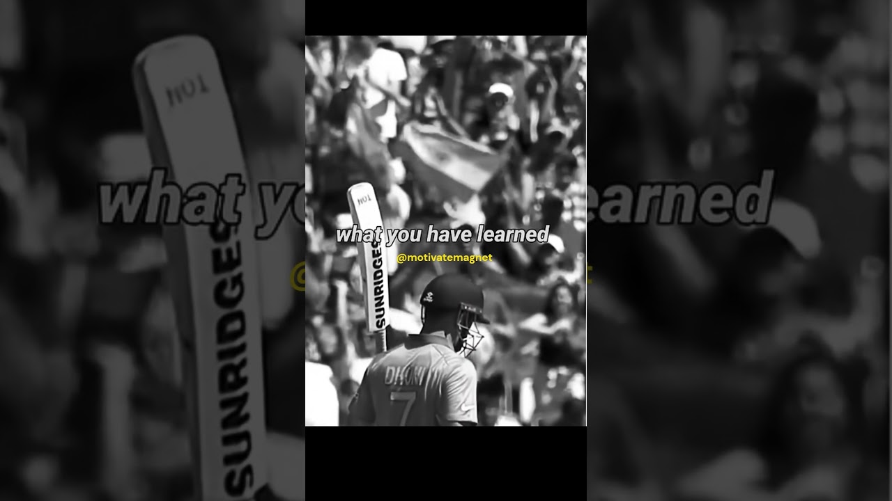 Win or Learn — Dhoni’s Life Rule 🤯 