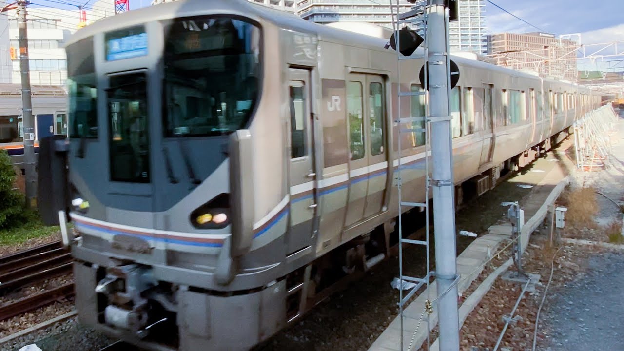 130kmからの突っ込みブレーキ！史上最速の高速進入！】225系0番台＋223