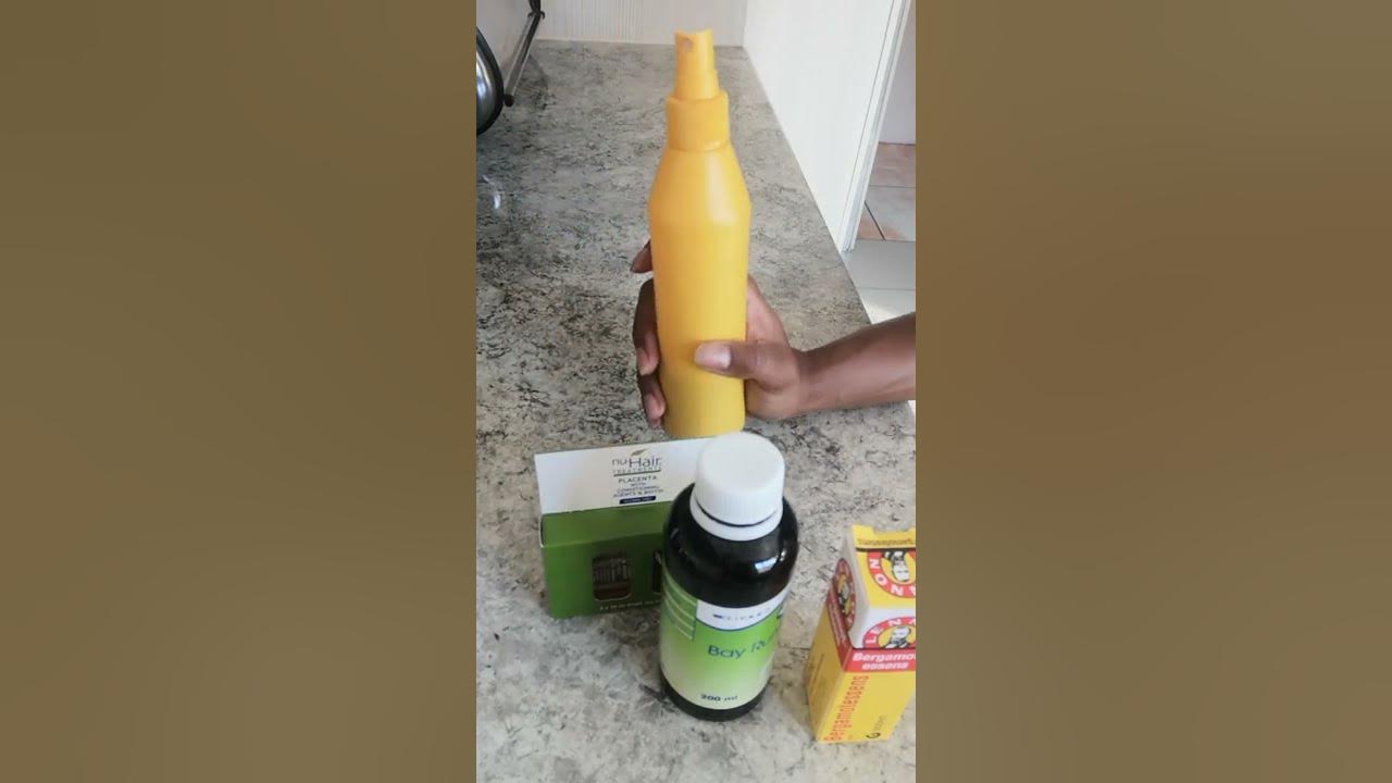 Bergamotessens, bay rum and Placenta diy hair growth remedy. YouTube