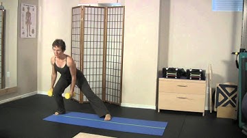 Side Lunge with Bicep Curl