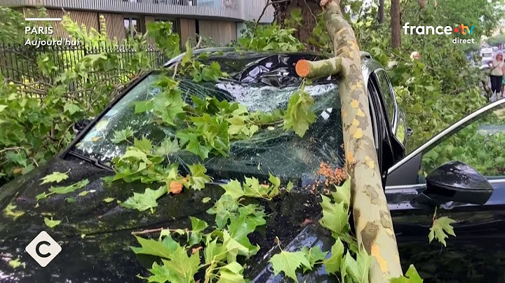 Violents orages : 2 morts et des dégâts partout en France - La Story