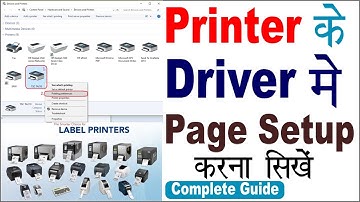 How to create label/page size in printers driver | barcode printer me page size banana sikhe