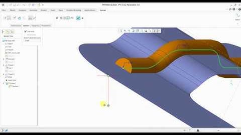 How to make L shape bracket in creo | surfacing | tutorial