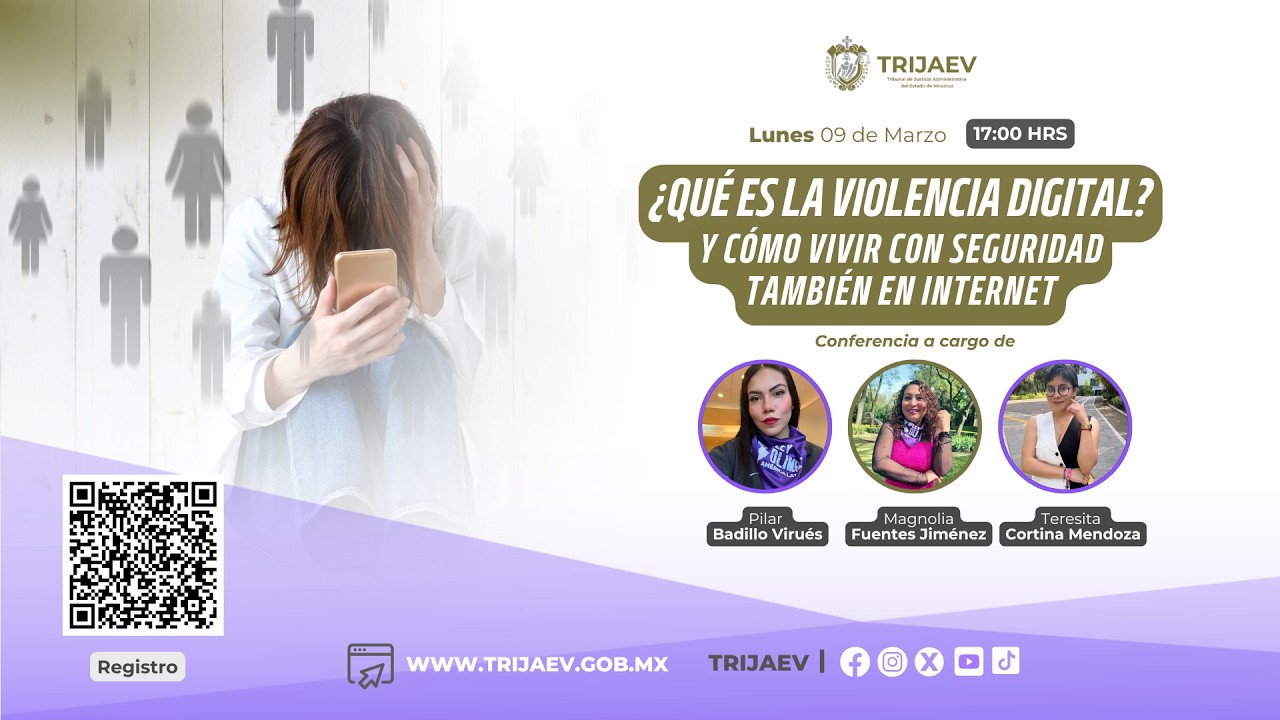 Título: ¿Qué es la violencia digital y cómo vivir con seguridad en internet? | Conferencia TRIJAEV