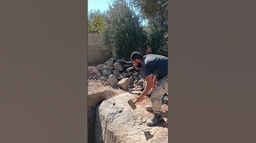 طريقة كسر صخر البازلت البركاني الصلب جدا 