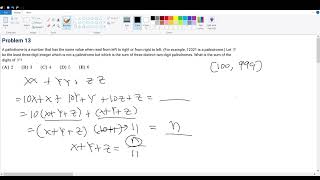 2019 AMC 8 Problem 13