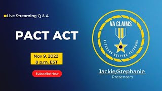 PACT Act Live Q&A